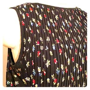 Pleated floral dress